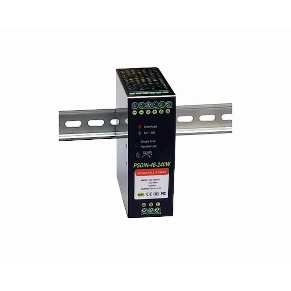 Tycon Systems 48V 240W DIN Rail Industrial Pwr Supply PSDIN-48-240W - main